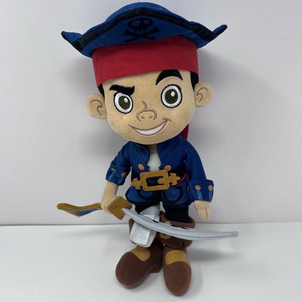 Disney Store Captain Jake and the Never Land Pirates Jake Plush Doll 14"